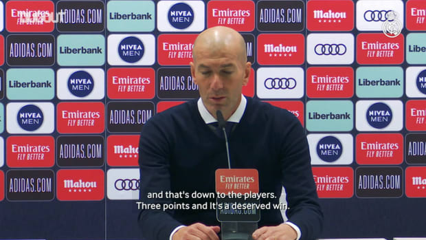 Zinedine Zidane: 'It was hard going, but it was a deserved win'